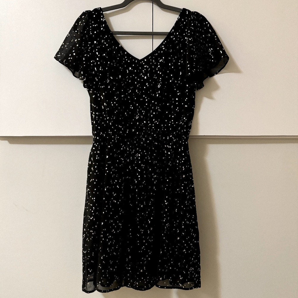 NWOT Ricki's Black and Silver Mini Dress